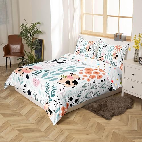 Vista 140 de Erosebridal Funda de edredón de zorro kawaii, juego de ropa de cama de zorro de dibujos animados, funda de edredón con 2 fundas de almohada para Fox