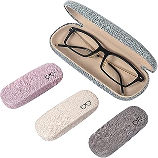 4 Pezzi Custodia Occhiali, Custodia Occhiali Uomini, Astuccio Occhiali Donna, Pelle di Alta Qualità, Adatto per Custodie per Occhiali alla Moda per Uomini, Donne, Adolescenti ecc(4 Colori)