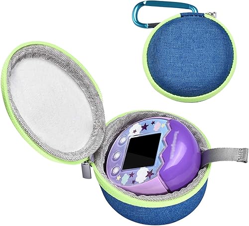 Seracle Estuche de transporte Bolsa de almacenamiento Proteger Funda compatible con Tamagotchi Pix Virtual Pet Game Machine (azul)