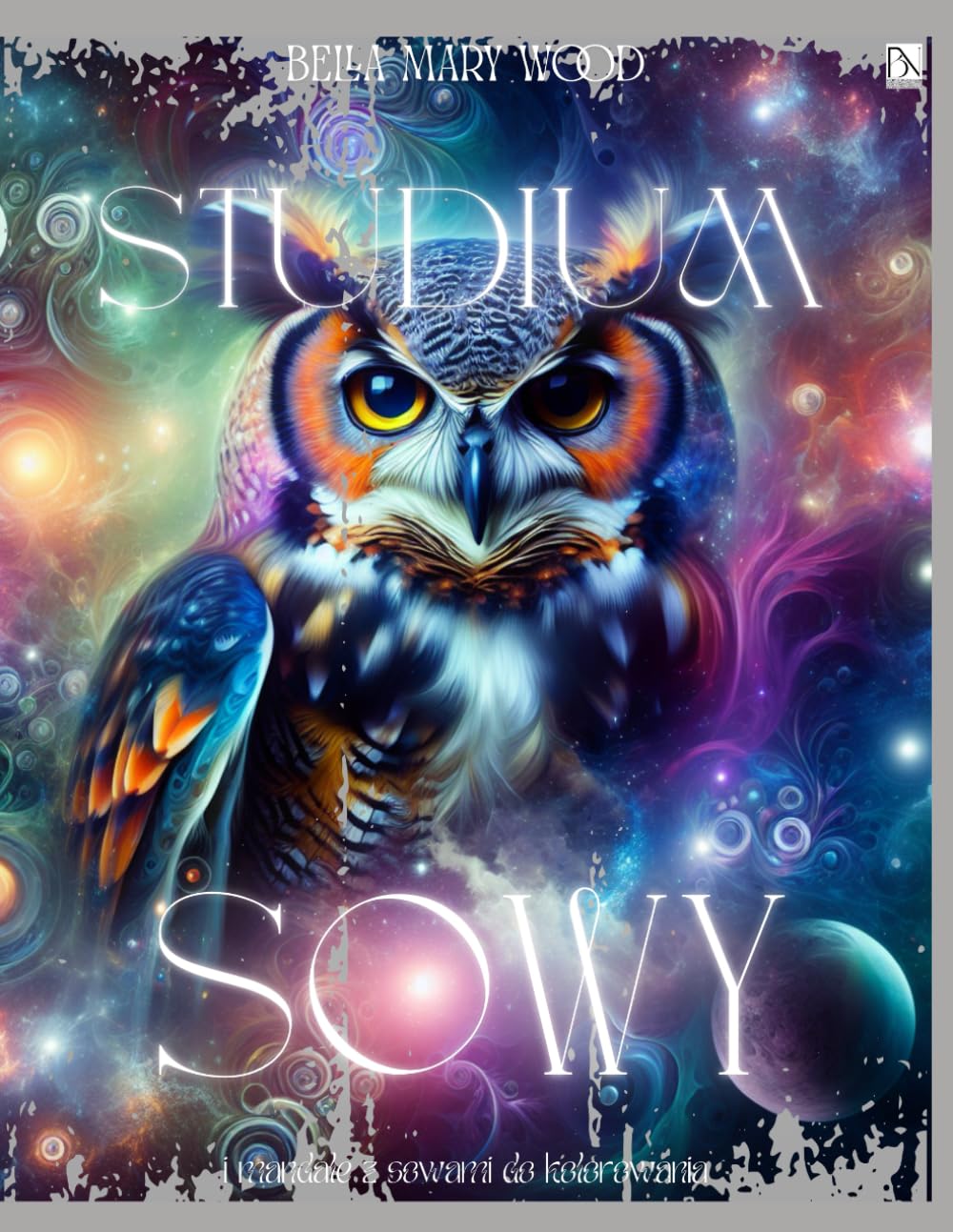 Studium Sowy i mandale z sowami do kolorowania: sowy kolorowanka