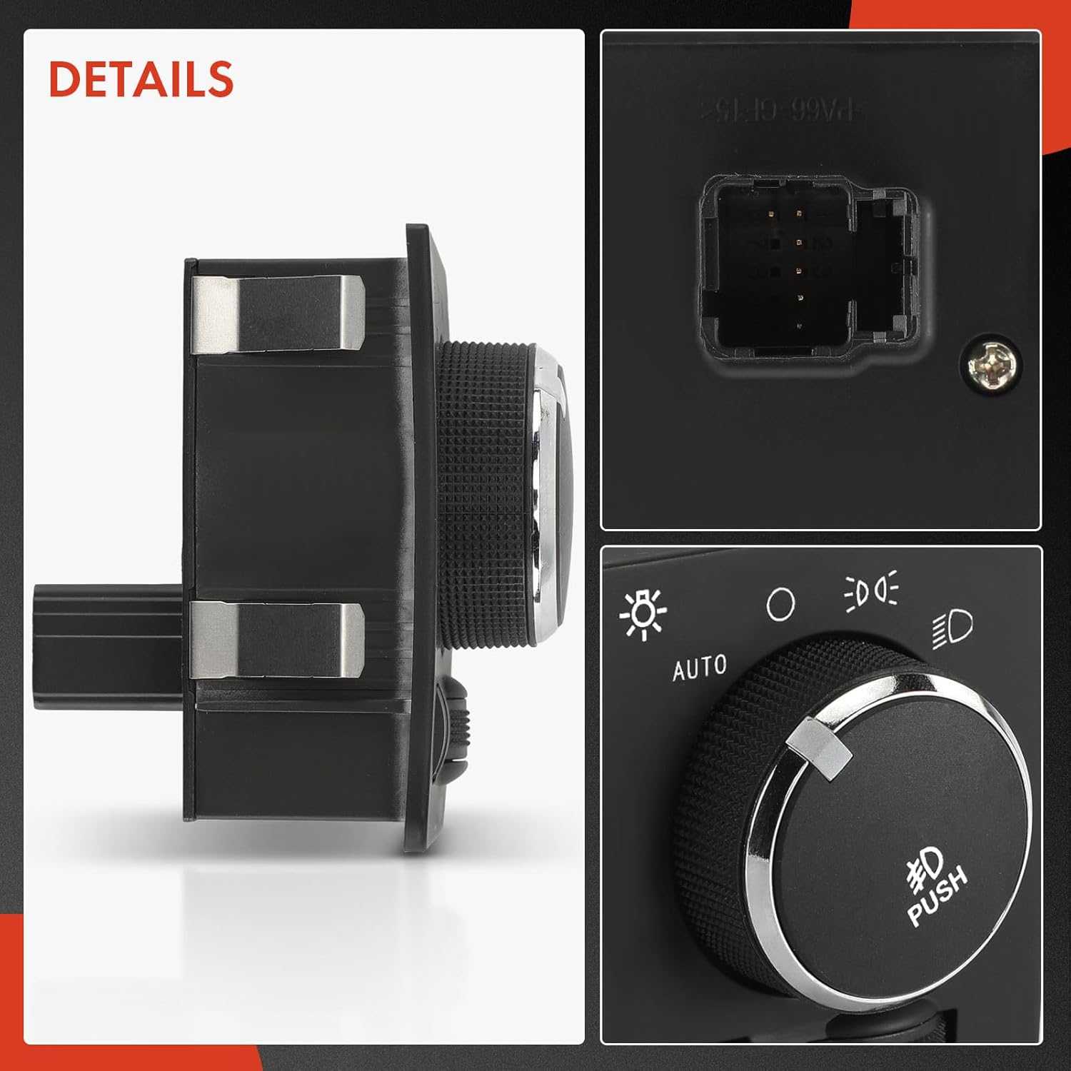 A-Premium Headlight Switch Instrument Panel Headlamp Dimmer Switch Compatible with Ram 1500 2011-2018, 2500 2011-2019, 3500, 4500, 5500 & Dodge Ram 1500 2500 3500