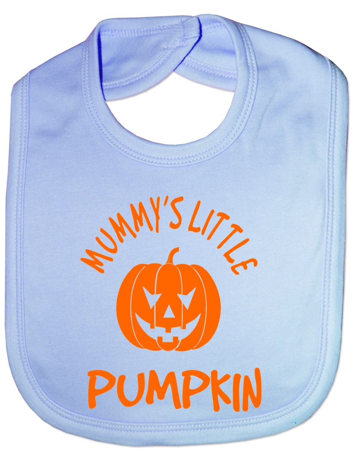 Print4U Mummy's Little Pumkin Halloween Funny Feeding Bib Present Blue