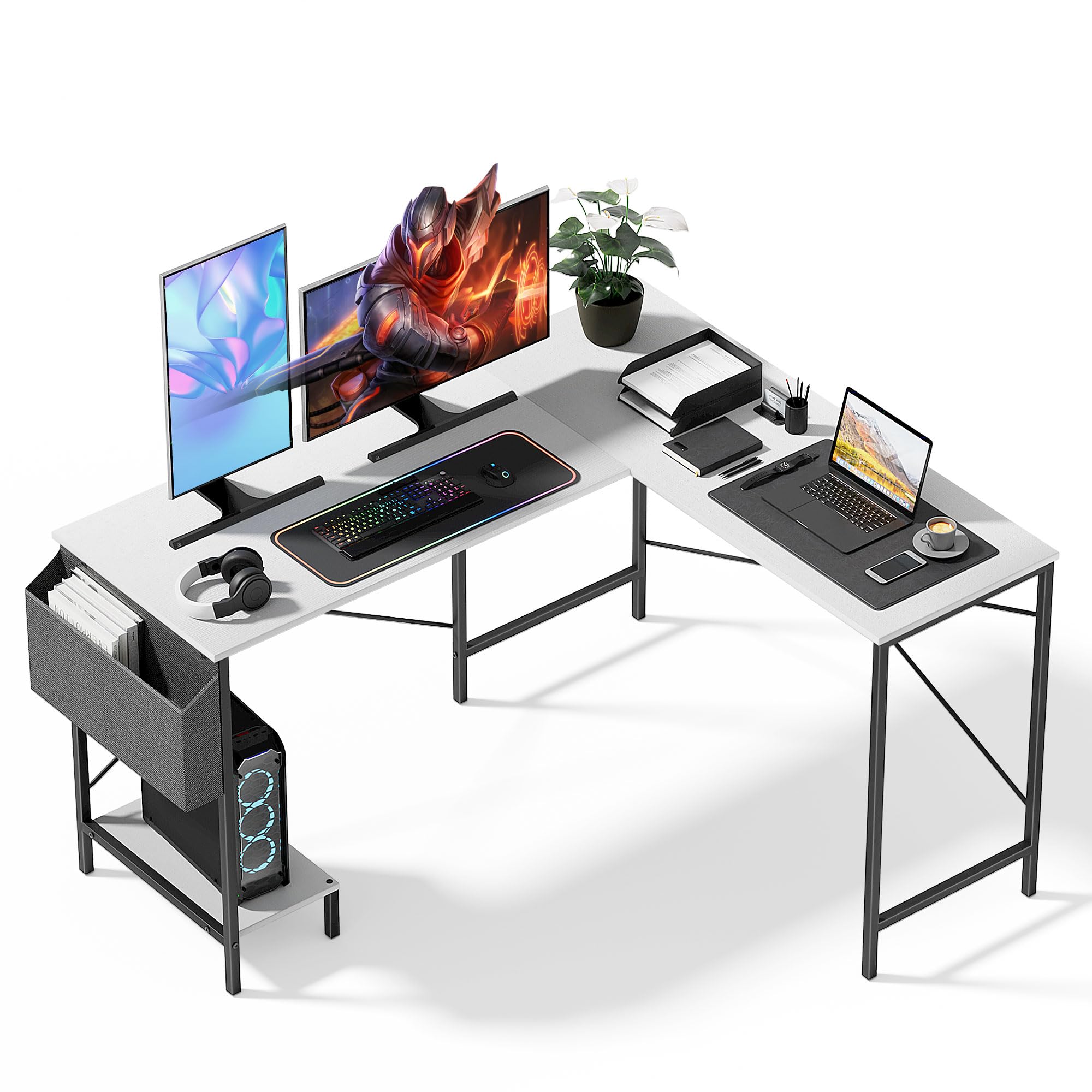 パーソナルデスク Amazon.com: Simple Deluxe L Shaped Desk Gaming Computer 50 Inch