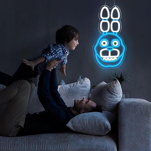 Miniatura 36 de Freddy - Letreros de neón para decoración de pared, luces LED de neón para dormitorio, cumpleaños, regalos de Navidad para niños, adaptador de Cinco