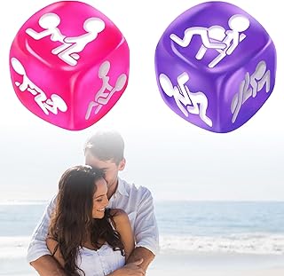 Lot de 2 dés sexuels, positions sexuelles pour couples, jeux érotiques, cubes érotiques, positions sexuelles, manuel d'apprentissage pour couples, aide à la décision, pour les adultes, les amoureux et