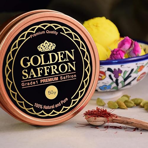 Miniatura 49 de Azafrán dorado, azafrán de alta calidad y calidad superior, todo azafrán rojo, grado A +, azafrán de grado más alto