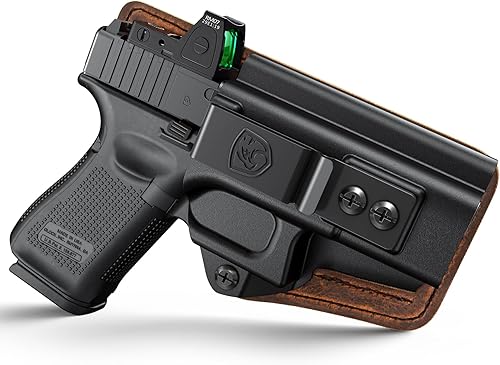 Funda G19 Compatible con Glock 1919X (Gen 3-5) Glock 4445 Glock 2332 (Gen 3-4) Funda IWB Accesorios de transporte oculto en la cintura interior