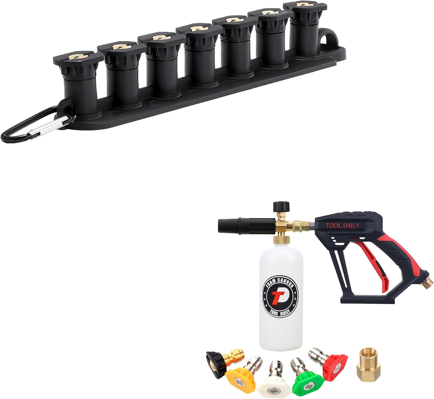 Tool Daily Pressure Washer Tips, Short Pressure Washer Gun with Foam Cannon