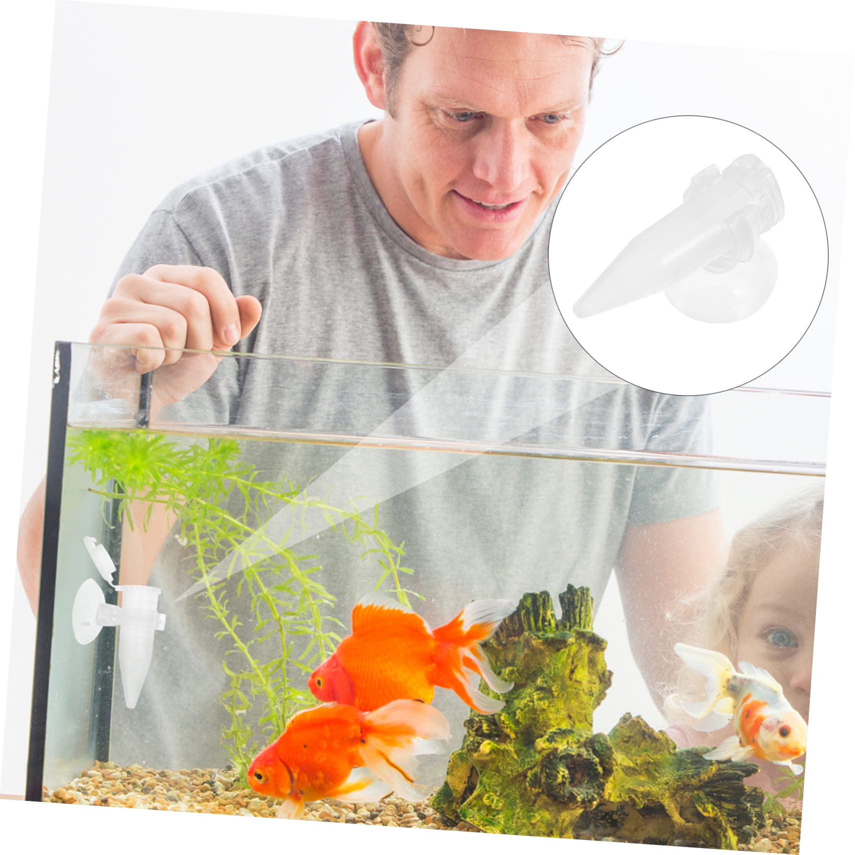 Beaupretty 15piezas Alimentador Automático De Camarones Mini Hatchery con Tubo Gotero y Ventosa Alimentador para Acuarios Diseño Transparente y Práctico