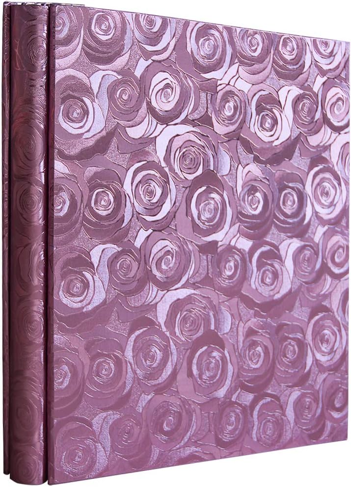 600 Pockets Leather Cover Photo Album 4x6 Large Capacity for Baby Family Wedding Anniversary Albums Rose