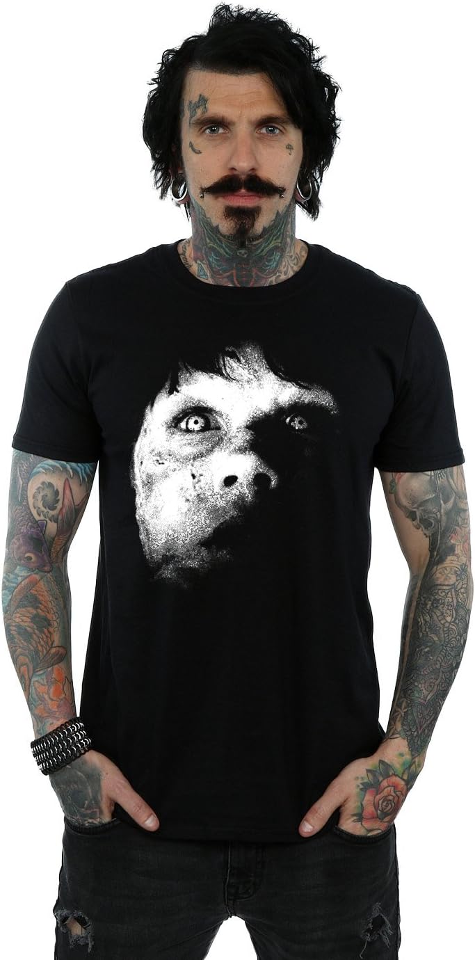 The Exorcist Men's Regan Demon Face T-Shirt Medium Black