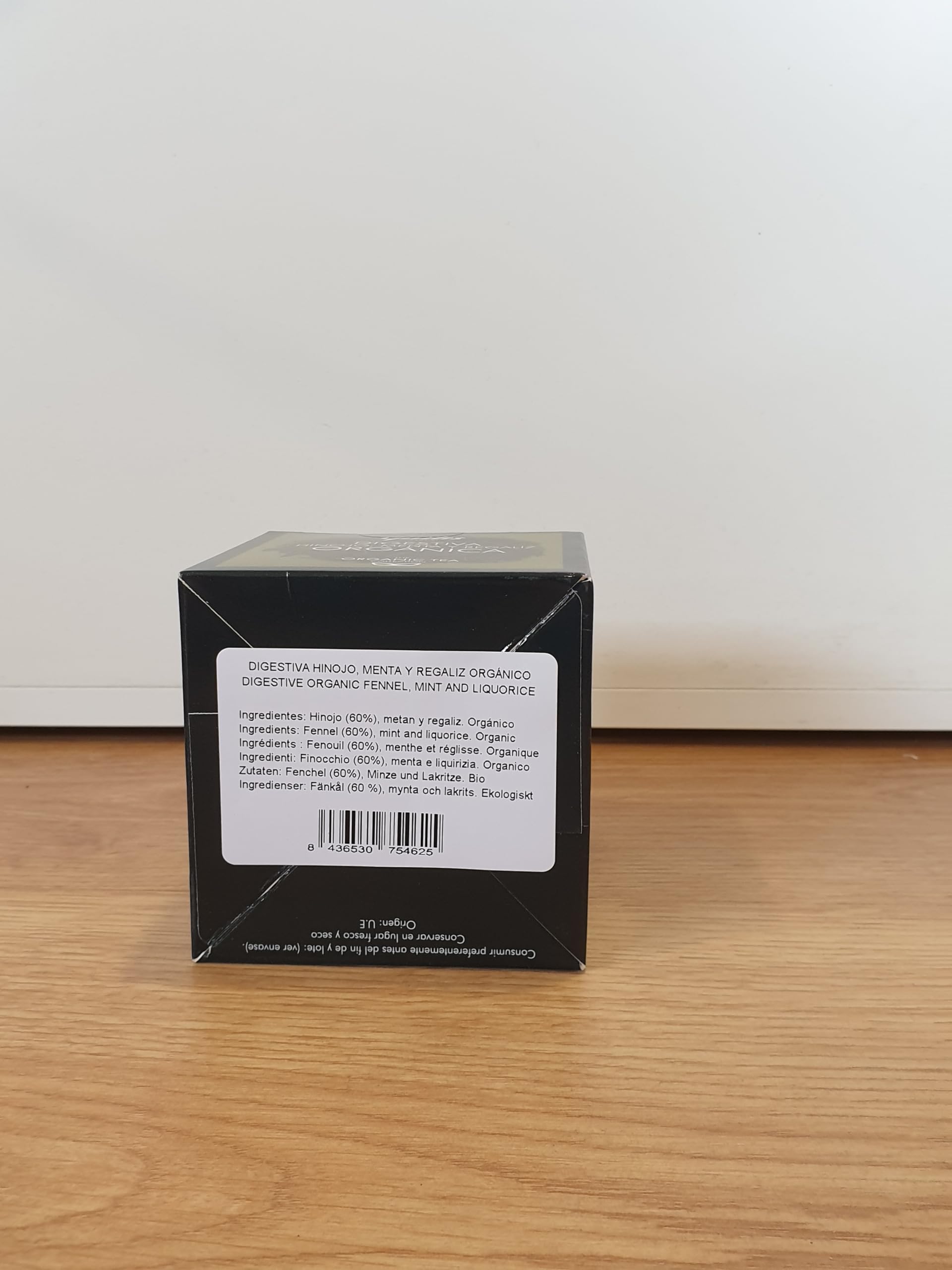 CAFES GUILIS DESDE 1928 AMANTES DEL CAFE Infuso digestivo biologico di finocchio, menta e foglie di liquirizia Scatola da 15 piramidi - Confezione da 4