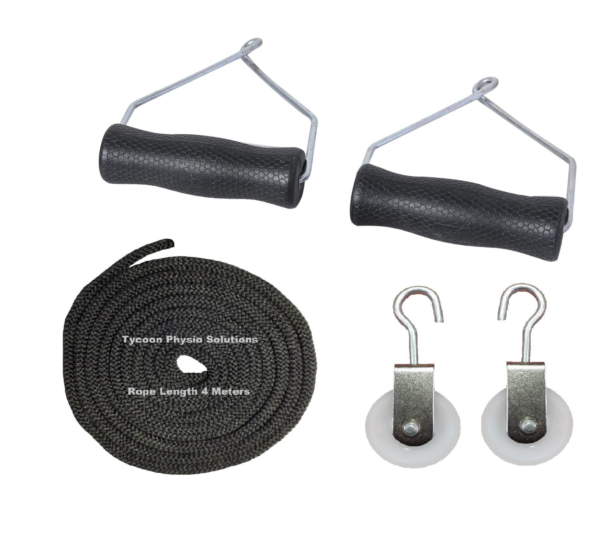 TYCOON PHYSIO SOLUTIONS Shoulder Pulley Set with white rings for Frozen Shoulder Exercise (Black) easy to use physiotherapy exerciser - Image 5 thumbnail