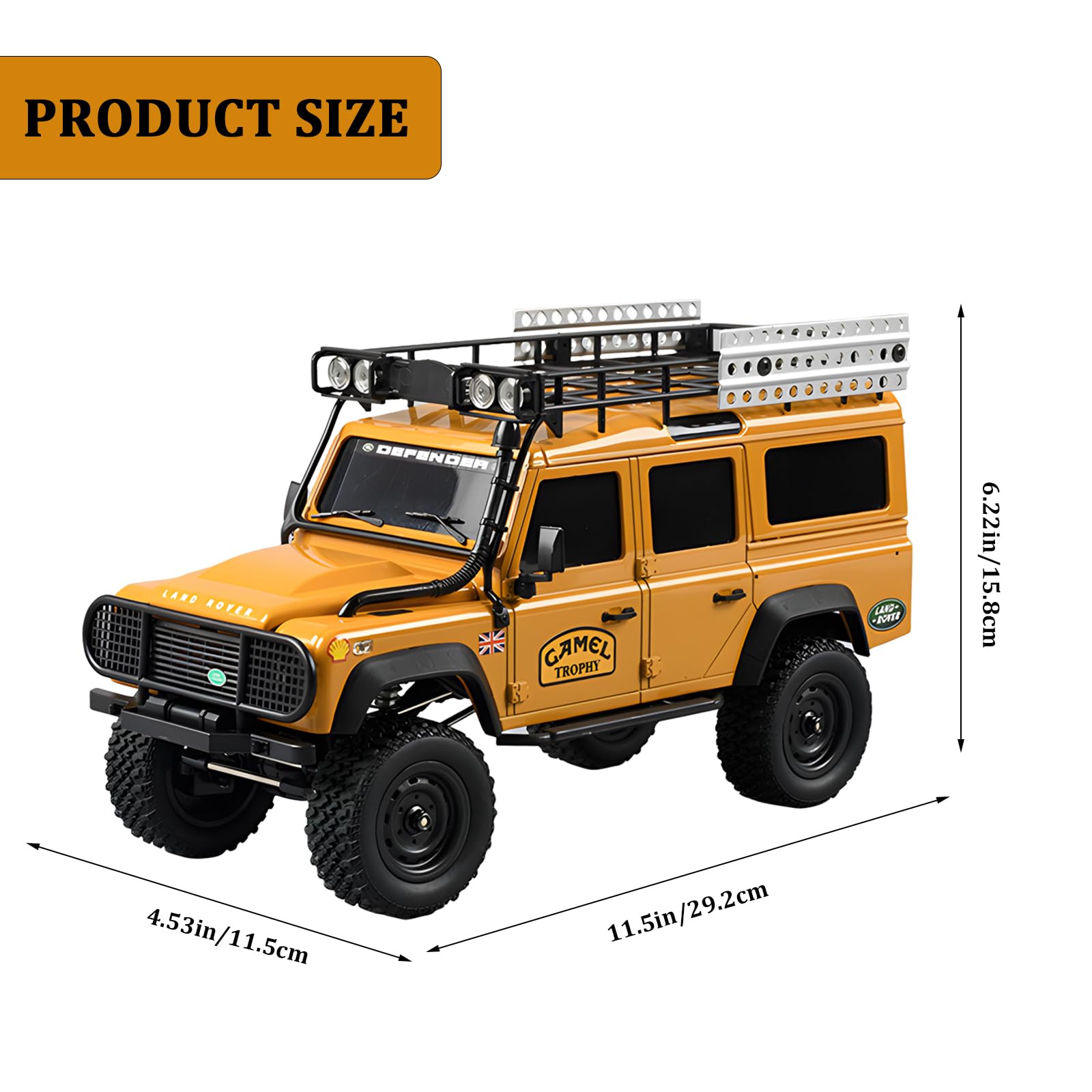 Amazon.co.jp: ラジコンカー オフロード 1/18 スケール クローラー 4WD
