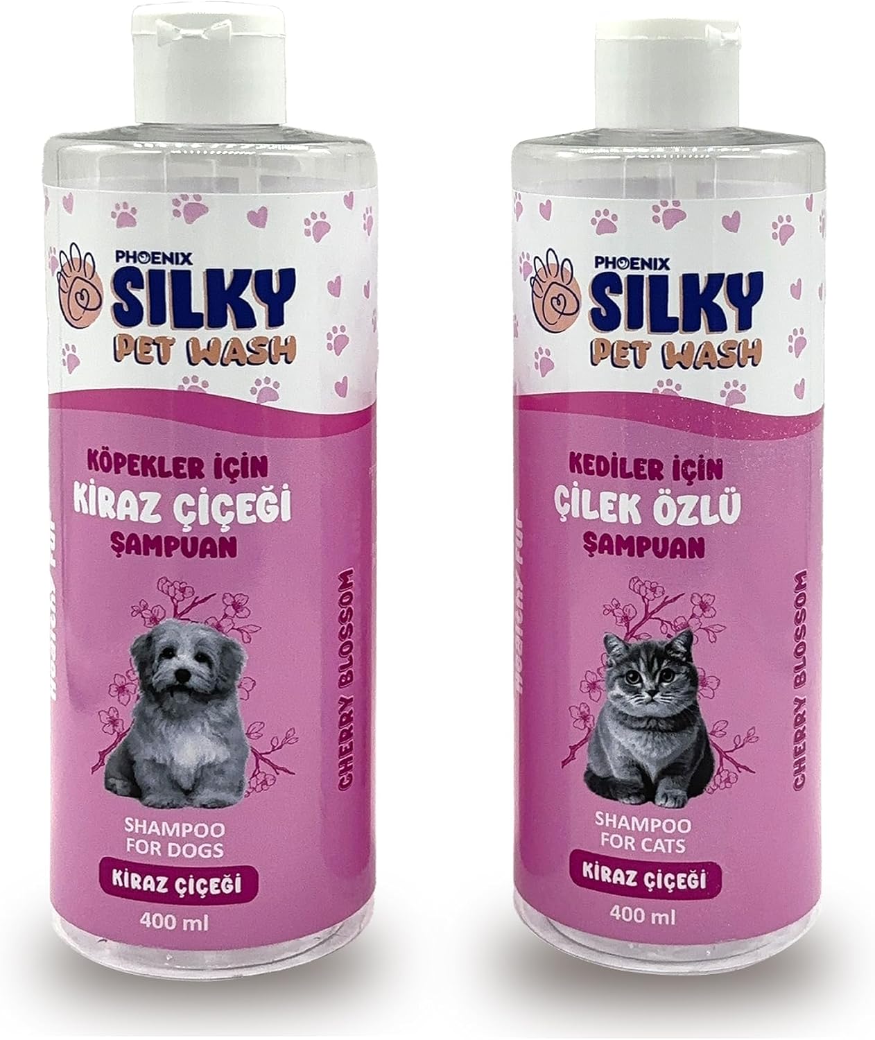 Silky Pet Wash - Köpek ve Kedilere özel Doğal Kiraz Çiçeği özlü Şampuan - 400 ml