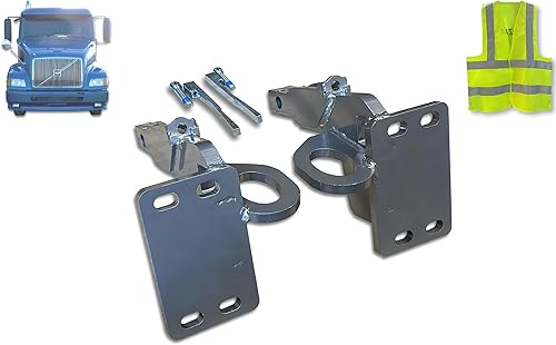 Juego de accesorios de montaje de soportes de cepillo de alce y ciervo para parachoques compatible con EX-Guard Volvo VNL 1999-2003 - Plus Vest