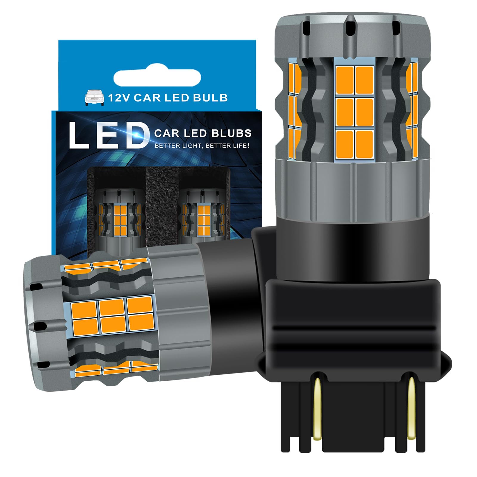 Amazon.co.jp: Zyvirexa 3157 LED ウィンカー電球 キャデラック