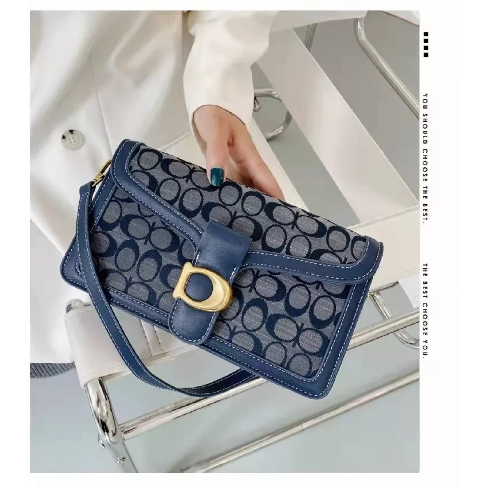BAJIE borsa donna mini Mala Tabby Denim Bolsa Multifunzionale Crossbody Bolsa De Ombro