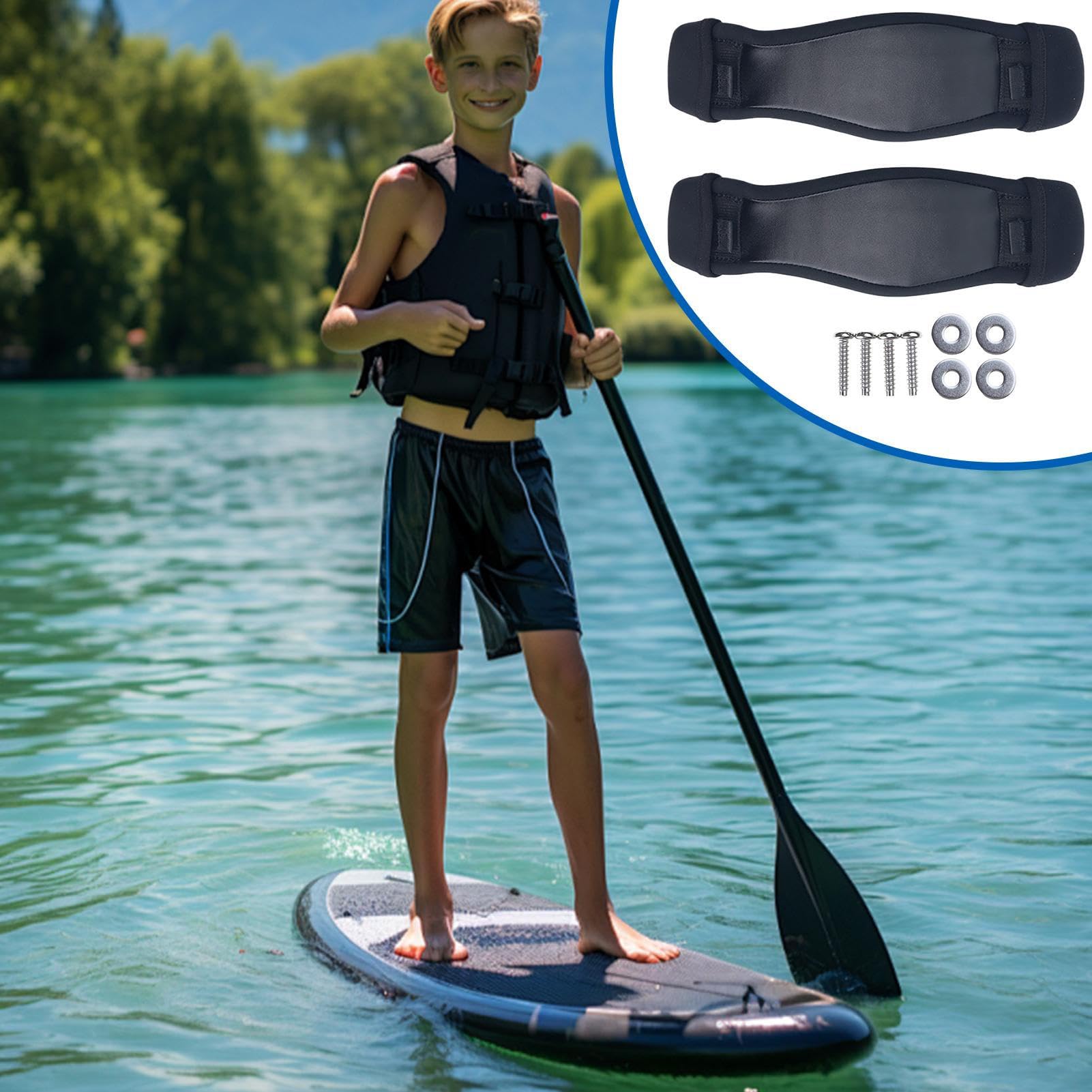 Kiteboard-Fußriemen, Surfbrettfüße, Befestigungsriemen für Kitesurf | Fußabdeckung, Befestigungswerkzeug mit robustem Hardware-Zubehör