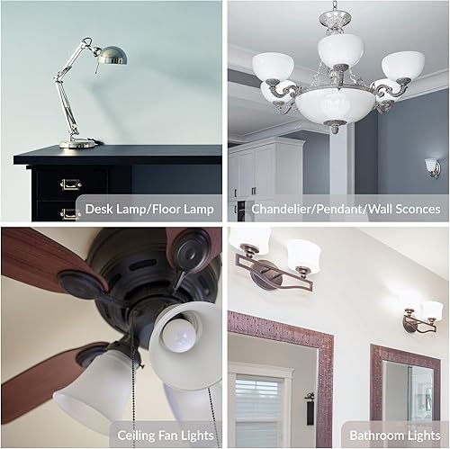 Miniatura 4 de Simba Lighting Bombillas LED A15 para refrigerador (paquete de 4) 4 W 40 W de repuesto pequeñas para electrodomésticos, congeladores, ventiladores