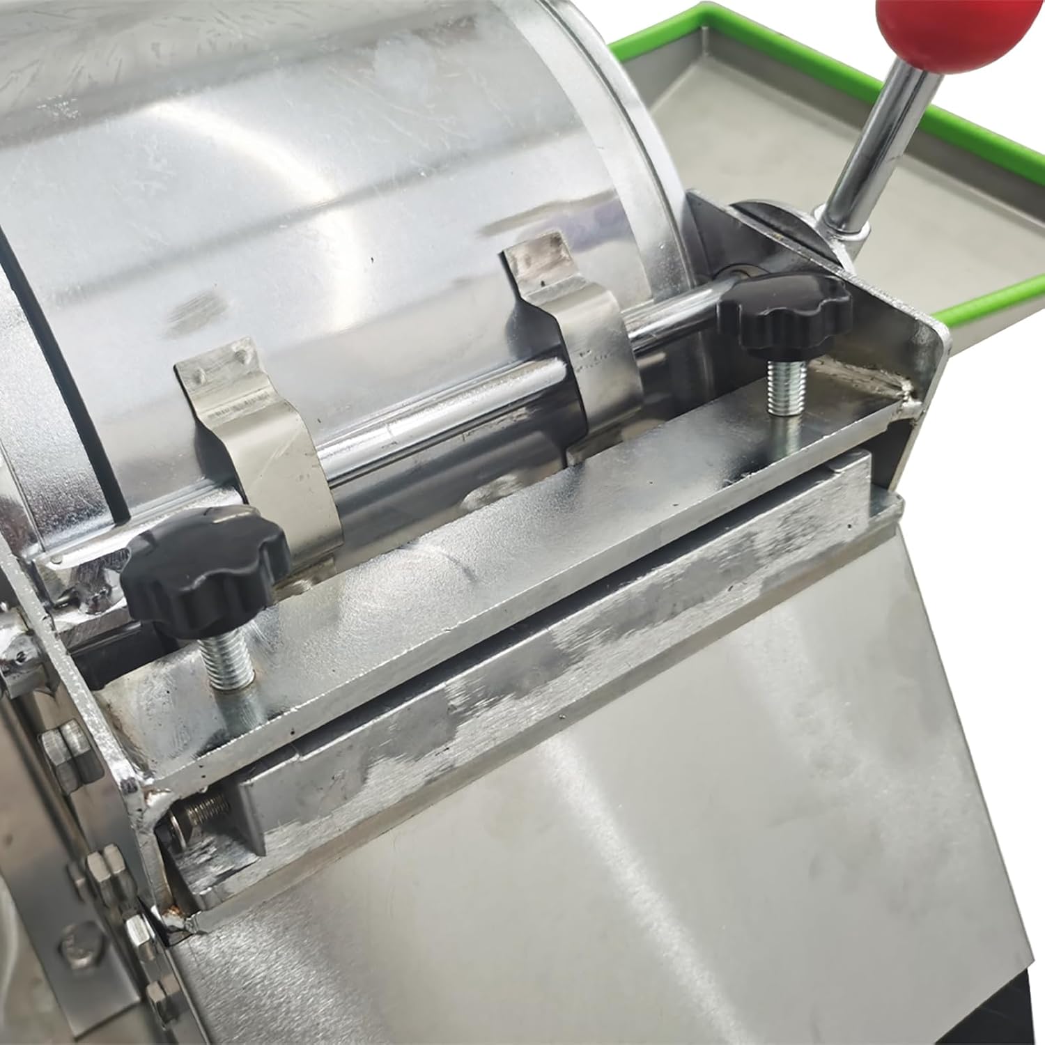 Electric Vegetable Cutter Commercial Food Cutting Machine Multi-Function Stainless Steel Slicer and Shredder with Two Slicing Knives and Two Silk Cutters 110V 1.5KW