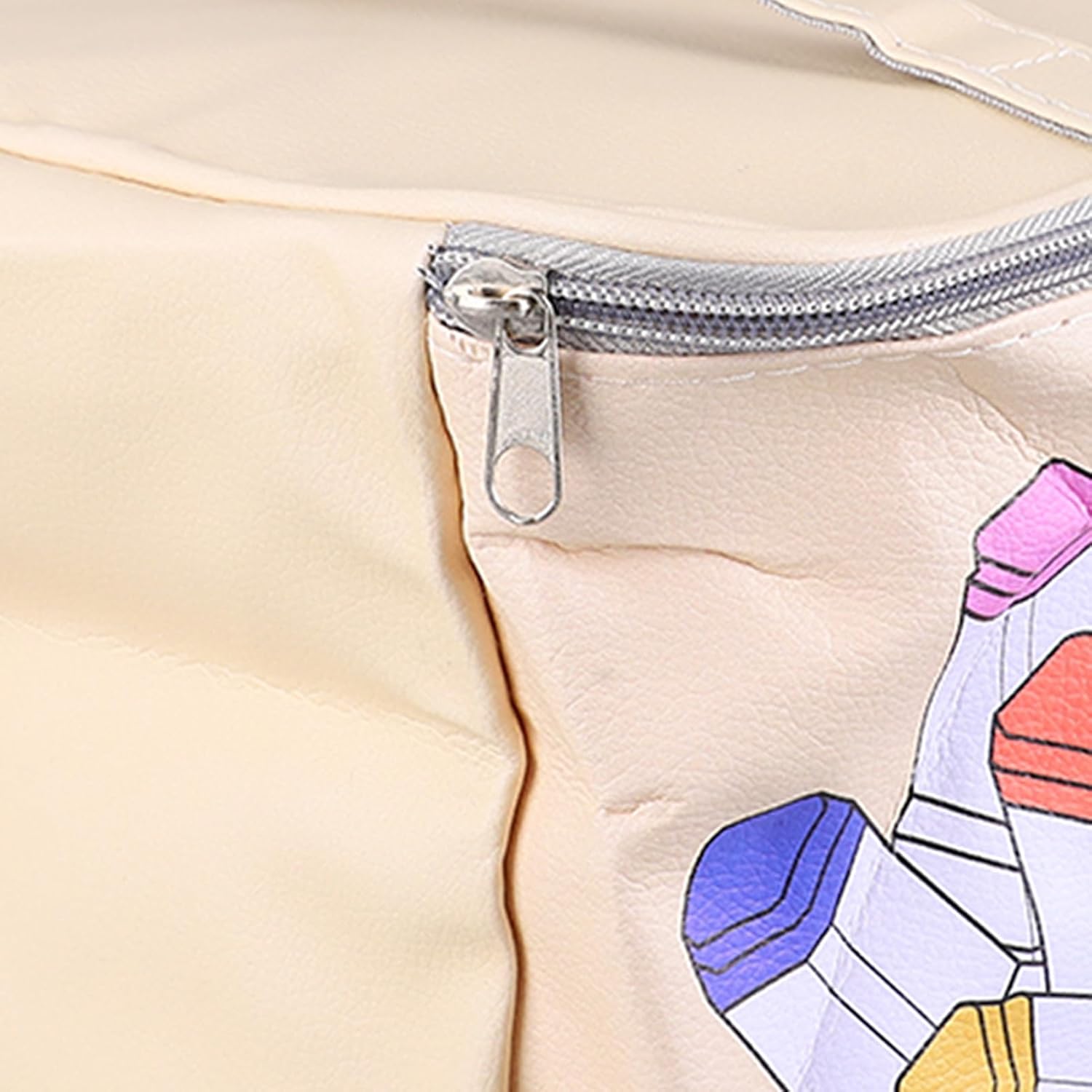 Marker Case Holder, 120 Slots PU Leather Marker Case with Large Opening, Carry Handle, Travel Marker Pen Case Holder Multifunctional Marker Case for Markers, Lipstick, Mascara