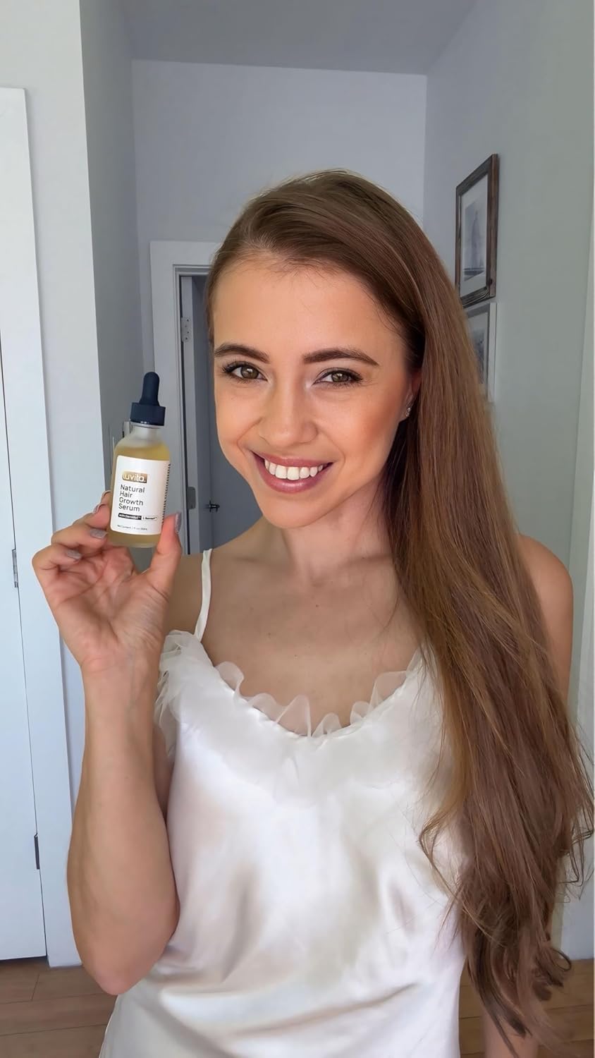 Hair Growth Serum for Thicker Hair & Density – Redensyl, Baicapil & Rosemary – Reduces Hair Fall & Breakage | Luvita – 2 fl oz (60 ml) - Image 4