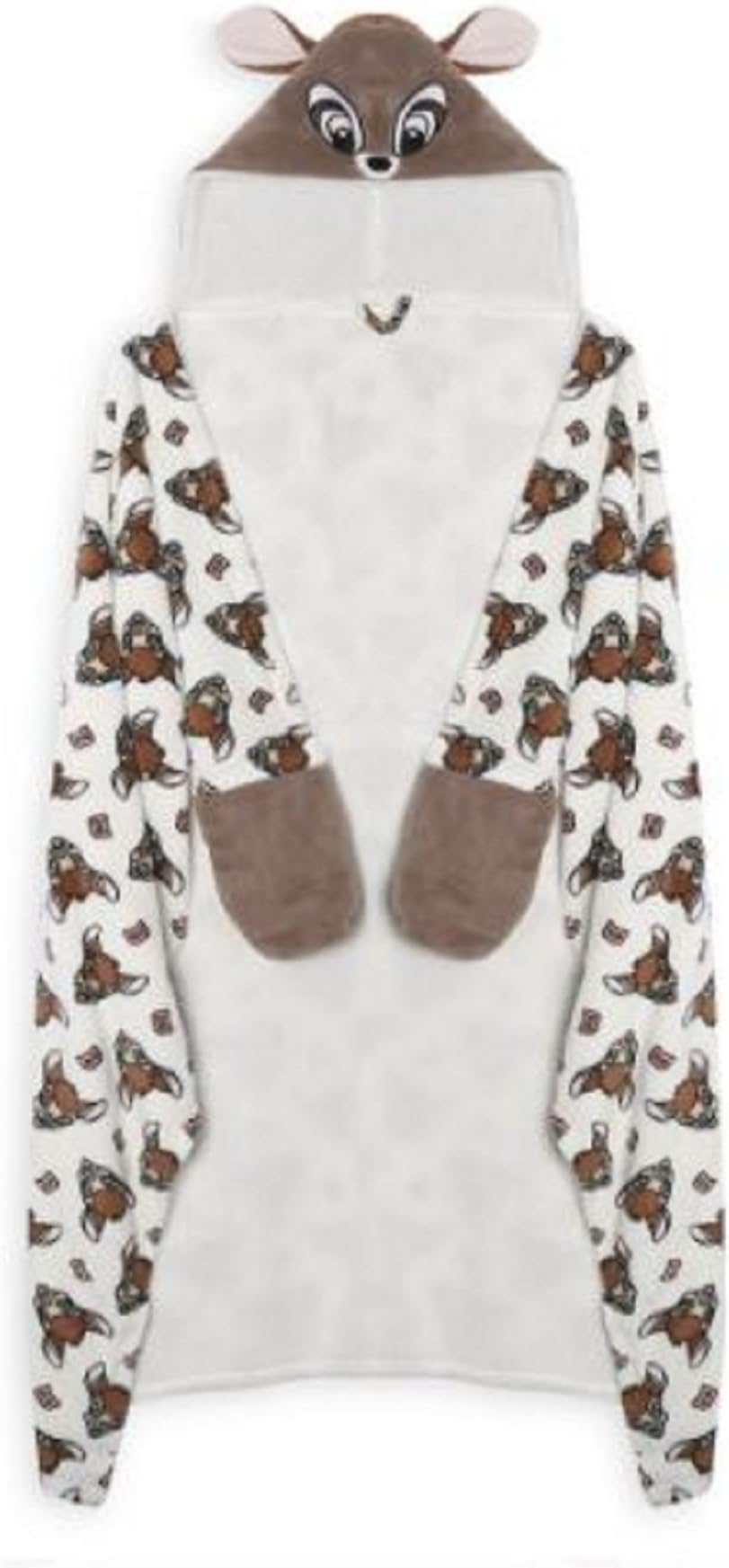 Primark Exclusive Disney Bambi Fleece Blanket Throw Hooded Cosy Poncho, UK One Size