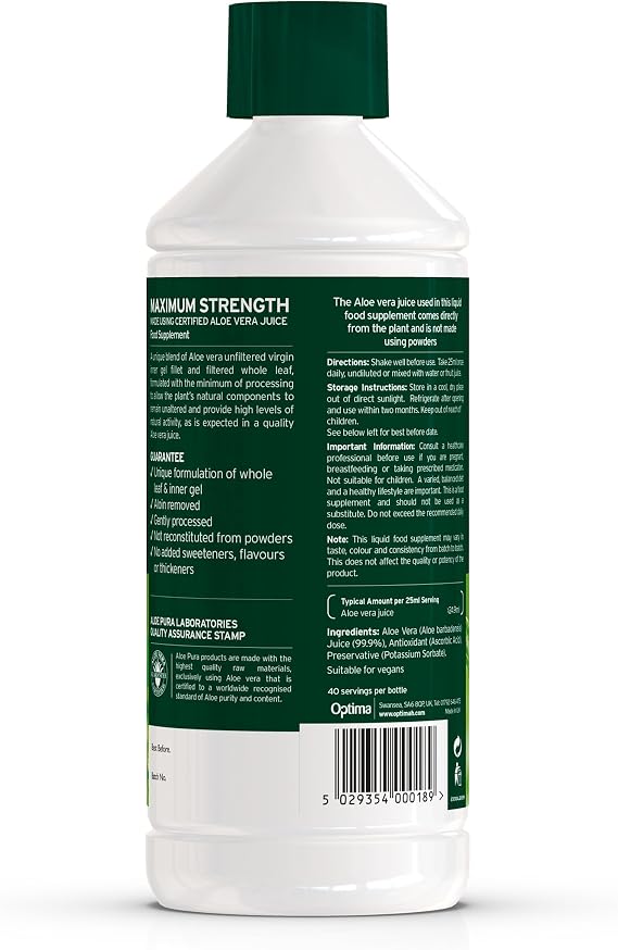 (3 PACK) - Aloe Pura - Aloe Vera Juice | 1000ml | 3 PACK BUNDLE