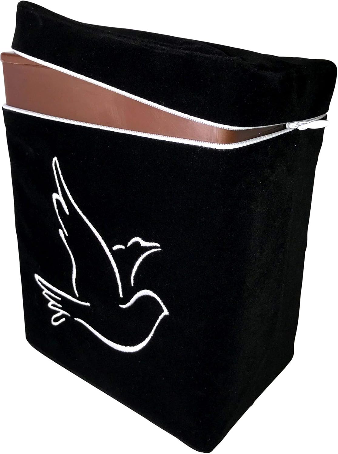 Dove Design Urn Bag in Black with Temporary Urn_Patented