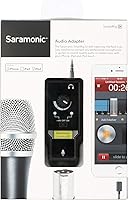 Vista 17 de Preamplificador de micrófono Lightning compatible con iPhone 11 X 8 7 6 Vlog, Saramonic 2 canales Lightning Mic XLR e interfaz de guitarra de 0.248