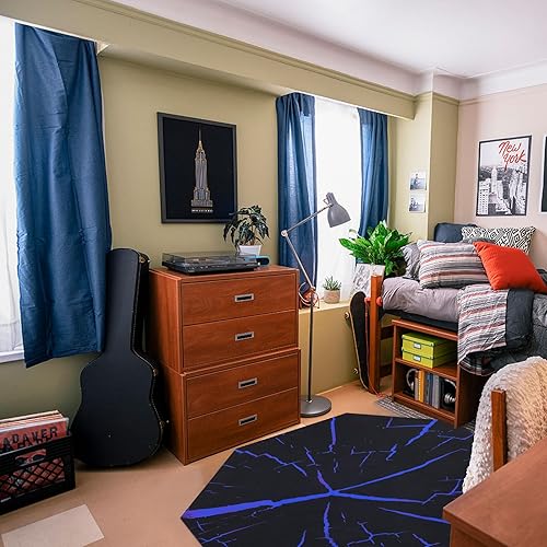 Miniatura 9 de HiiARug Tapete para silla octágono de piso de madera dura, 47 x 47 pulgadas, protector de piso para el hogar, protector de suelo duro,