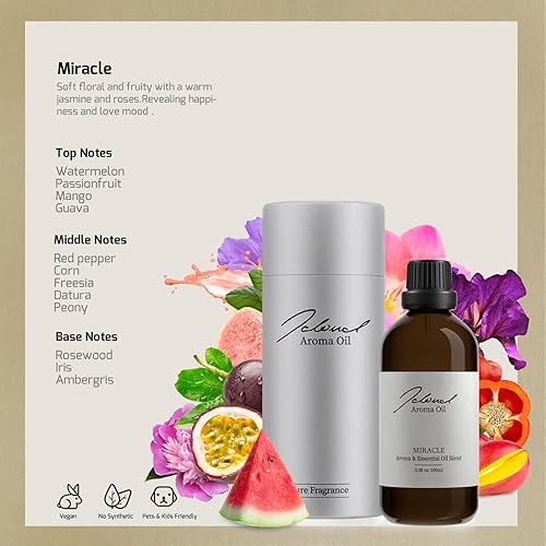 Miniatura 2 de JCLOUD Miracle Hotel - Aceite difusor inspirado en Hilton Hotel, aceites esenciales de lujo para difusores para el hogar, fragancia pura de