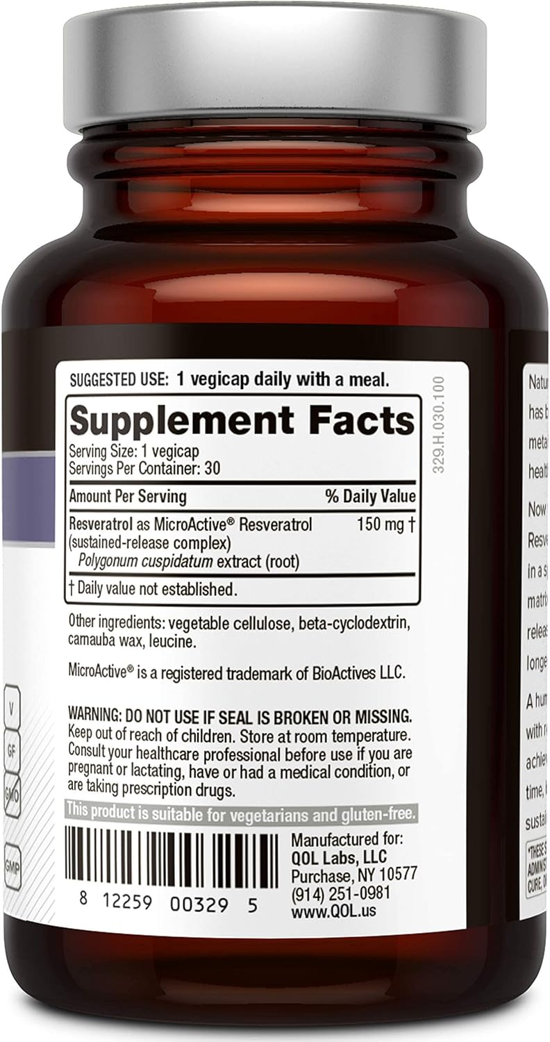 Quality of Life Sustained Release Curcumin and Resveratrol - Powerful Bundle for All Natural Healthy Aging