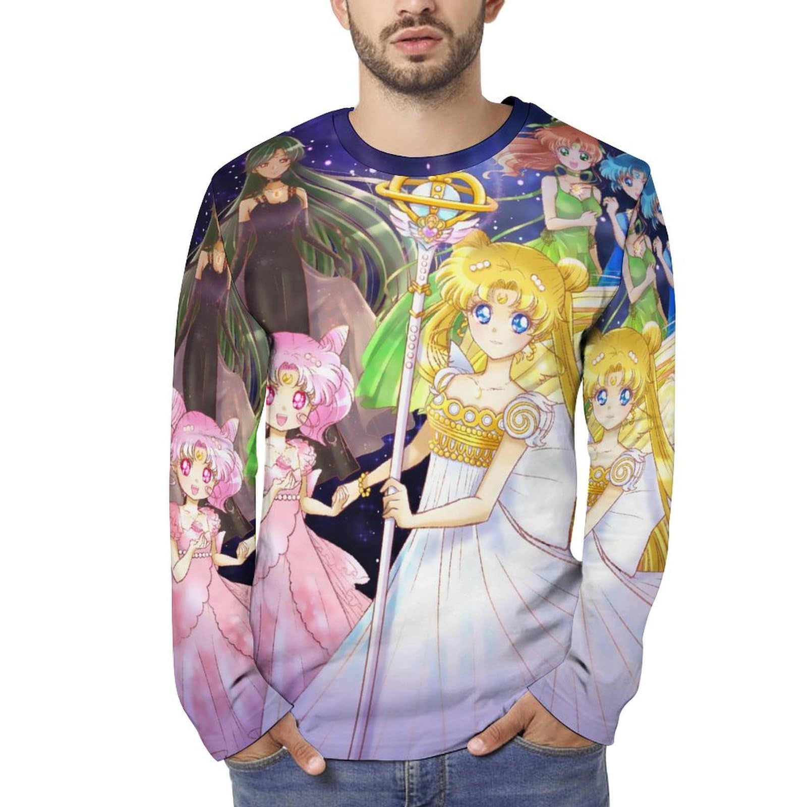 Amazon.co.jp: メンズ 長袖tシャツ 美少女戦士セーラームーン