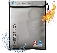 Vista 12 de Secure My Legacy - Bolsa impermeable e ignífuga para documentos (4 unidades)