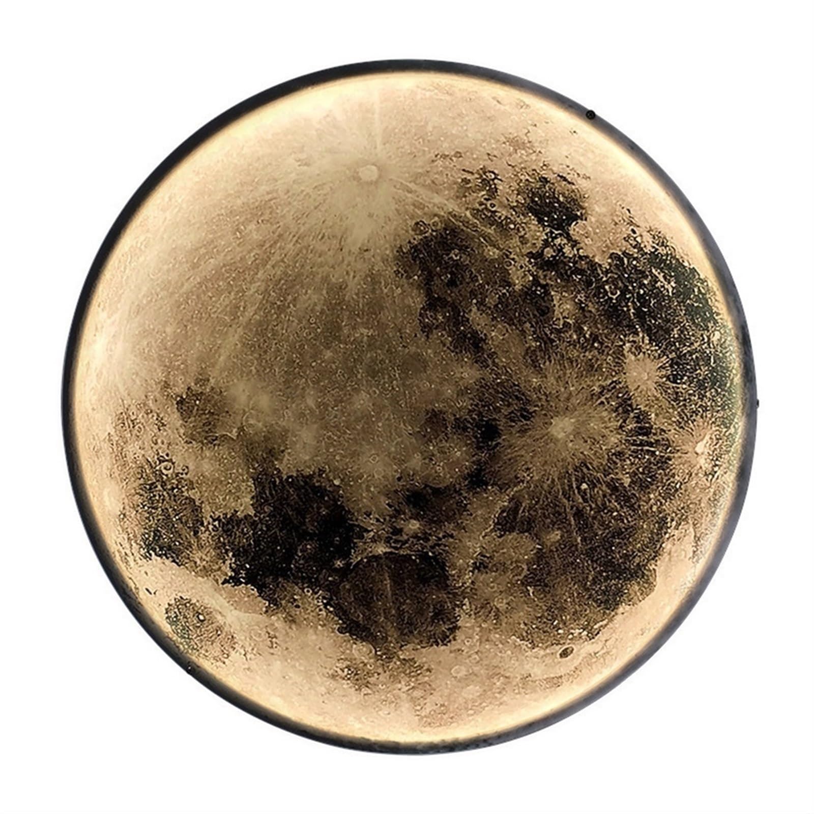 OZBMA Romantic Moon Atmosphere Wall Light Creative Dimmable Sconce for Living Room Bedroom Bedside Lamp Background Decoration Lamp(Trichromatic Light,60cm/23.6inch)