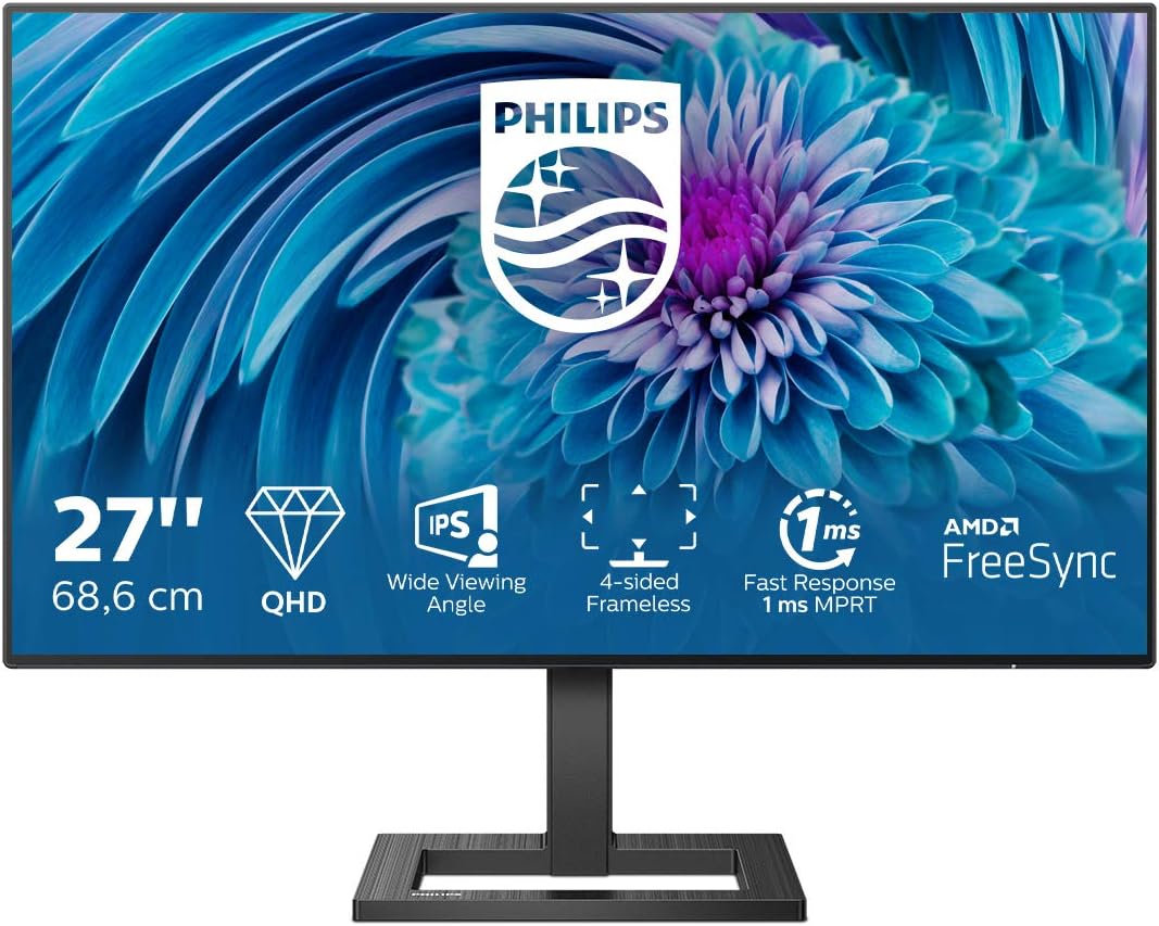 PHILIPS 278E1A - 27 Inch 4K Monitor, 60Hz, 4ms, IPS, Speakers ...
