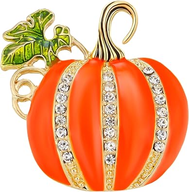 DAYANEY Halloween Pumpkin Enamel Pins, Fall Brooches Halloween Accessories