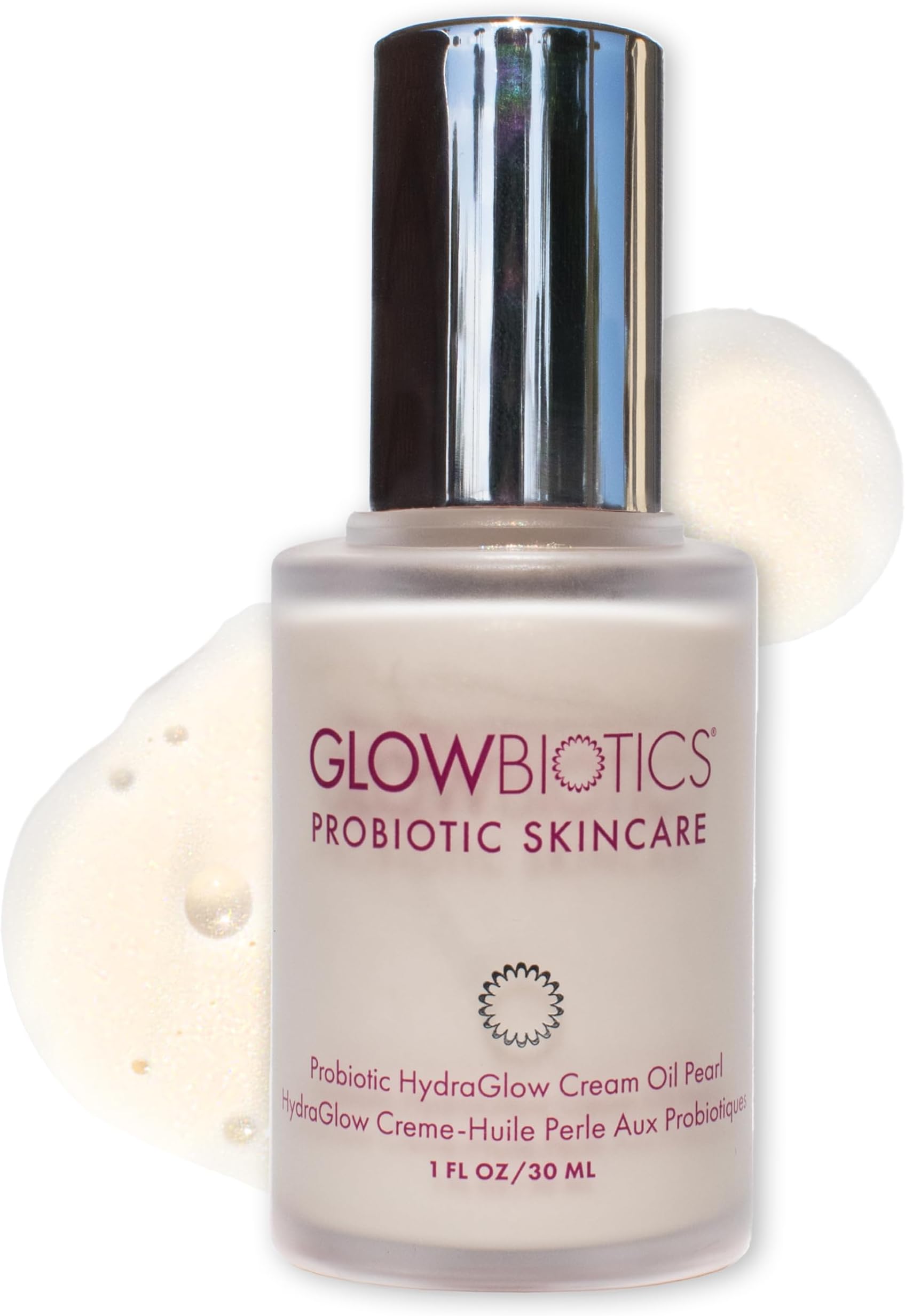 Glowbiotics Probiotic HydraGlow Cream Oil Pearl: Radiance-Boosting Glow Drops for Bright, Hydrated Skin | Pearl Essence & Skin Brightening