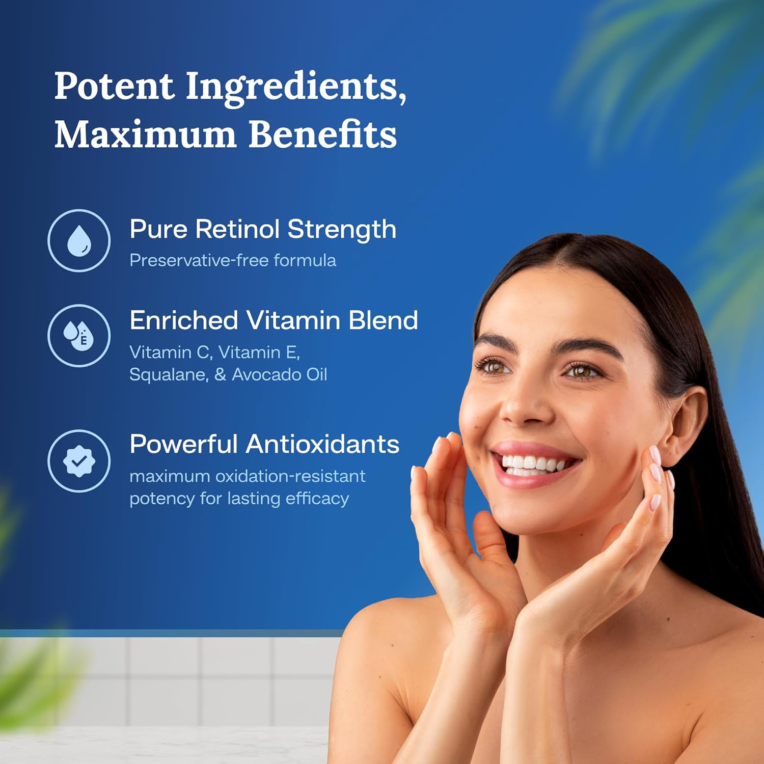 Pro-Med Retinol Therapy Anti-Aging Serum Pure Retinol with Vitamin A, C, E, Pro-Med Q10 & Avocado Oil Preservative-Free Hydrating Collagen Boosting Wrinkle Reducing 1 oz