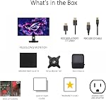 ASUS ROG Strix 32” 4K OLED Gaming Monitor (XG32UCWG) - TrueBlack Glossy OLED, Dual Mode (4K@165Hz, FHD@330Hz), 0.03ms, G-SYNC Compatible, Neo Proximity Sensor, AutoKVM, USB-C, HDMI 2.1, 3 yr Warranty