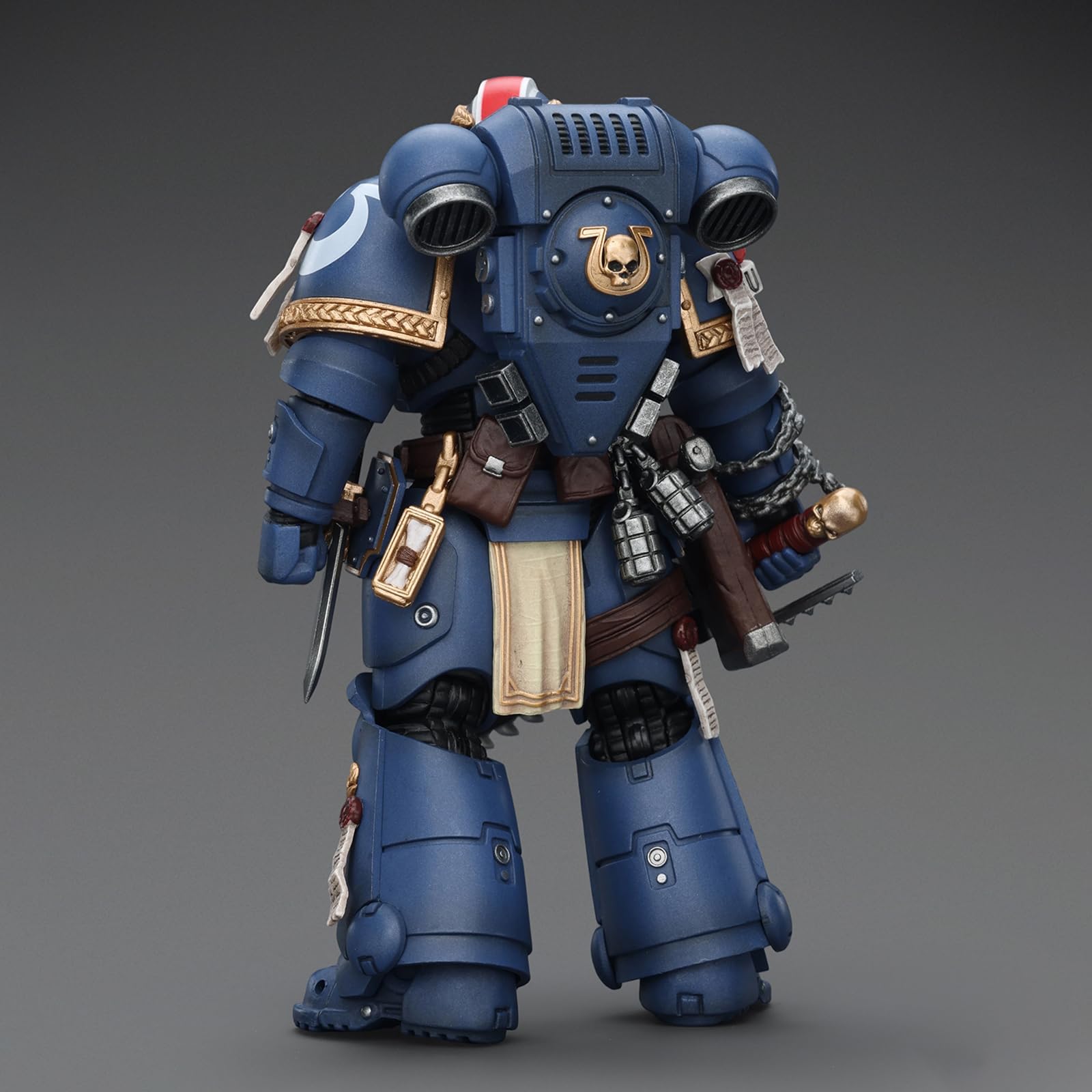 JOYTOY Warhammer 40K 1:18 - Figuras de acción, Ultramarines Titus con Laurels of Victory, figuras de acción coleccionables de 12 cm de altura