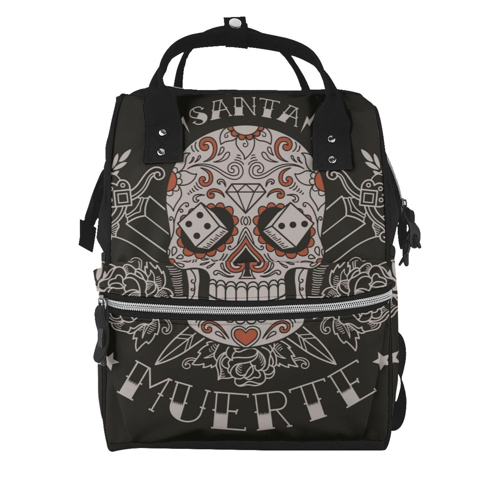 Sac à dos à couches multicolore imperméable avec poches - 7
