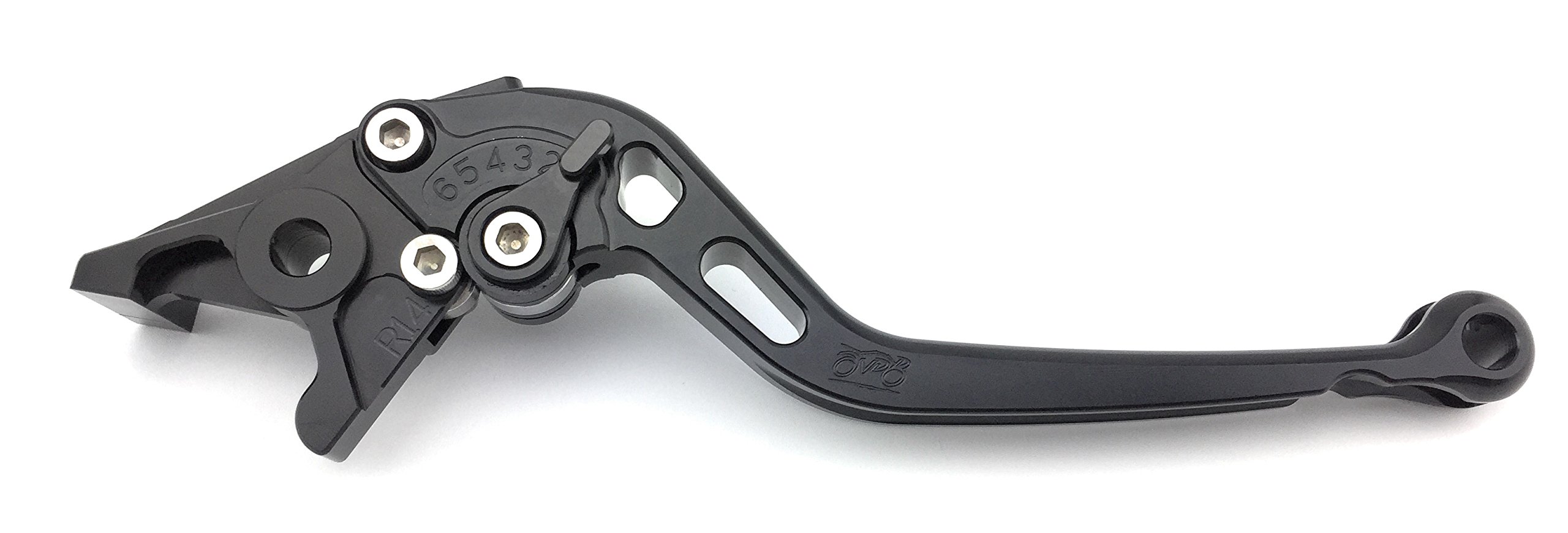 avdb-moto Paire de leviers longs compatible avec Burgman 650 2005-2018 (Noir/Noir)