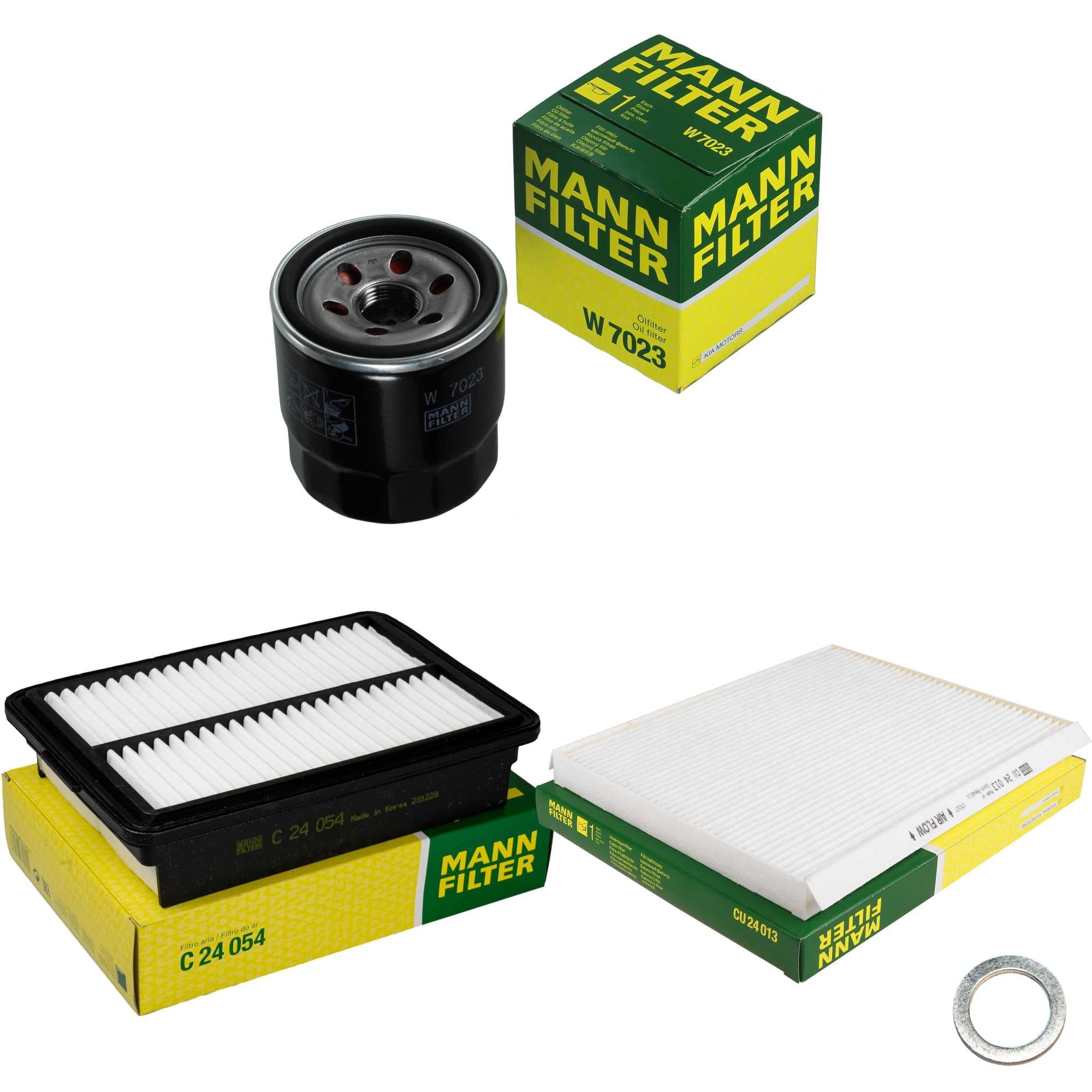 Il kit di ispezione contiene filtro olio, filtro aria, filtro abitacolo, anello di tenuta per i30 PDE PD 1.0 T-GDi 1.4 MPI PDEN