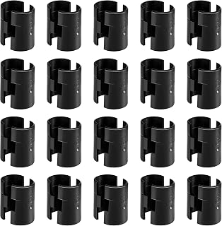 Wire Shelf Clips,40 Pack Wire Shelving Shelf Lock Clips for 1" Post Shelvings,20 Pairs of Wire Rack Lock Clip Replacements for Metal Shelving Sleeves System