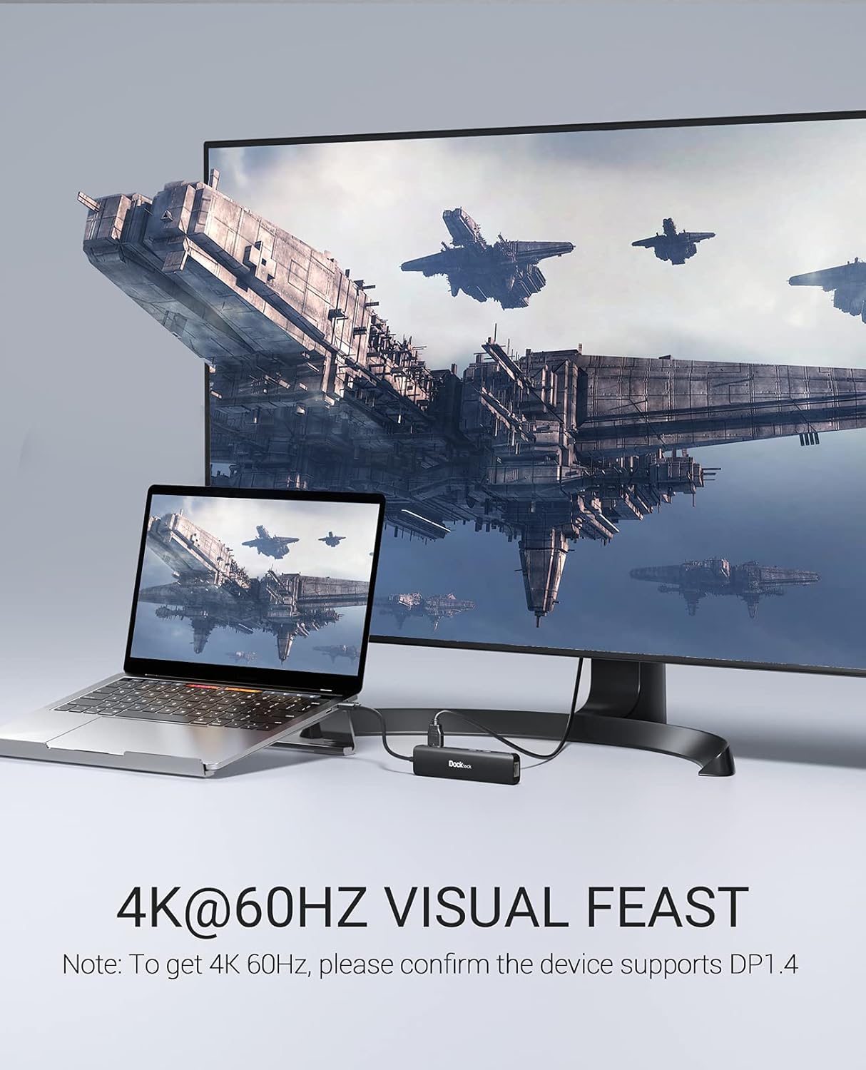 Dockteck 5 in 1 USB C HUB Bundle with Dockteck 7 in 1 USB C HUB ETHERNET 4K 60HZ HDMI