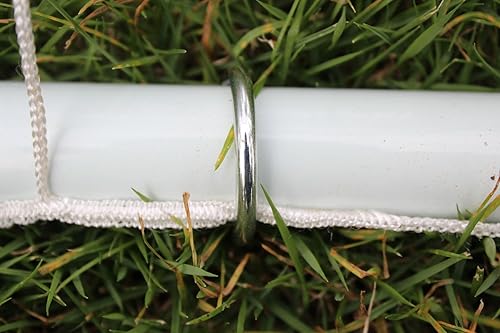 Miniatura 6 de Poste de portería de fútbol portátil de 8 x 5 pies con red para niños, entrenamiento de tiro de fútbol con marco de acero resistente