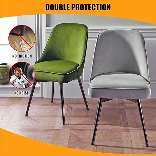 Miniatura 6 de 16 protectores cuadrados para patas de silla, protectores de pie de silla para suelos de madera, protectores de patas de silla para suelos de madera